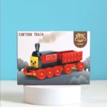 Pack Of 01 - Cartoon Train DIY Building Block Toy | Cartoon Train Block Set F - Image 3