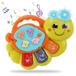 TOEY PLAY Baby Toy with Caterpillar for 12+ Months, Musical Piano Keyboard with Songs, Lights and Animal Sounds, Interactive Toys for Early Learning, Gifts for Little Kids, Boys, Girls 1 Year - Image 2