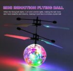 Hand Control Flying Ball with Motion Sensors, 3D Lights, Gravity Sensor, Multi Infrared Induction RC LED Light Helicopter Toy, USB Rechargeable Crystal Ball, Luminous Colorful Hovering Flying Ball for Boys and Girls, Indoor/Outdoor Kids Toy Rs 732