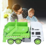 Toy Garbage Truck – Green Recycling Sanitation Vehicle with Real Sliding Action | Inertial Plastic Dumper Truck for Kids to Learn Waste Classification and Environmental Awareness - Image 2