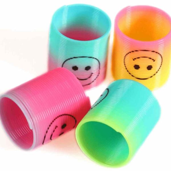 Pack of 12 Magic Slinky Spring Finger Fidget Toys – Stress Relief Sensory Toy for Kids & Adults, Fun Party Favors and Learning Activity, Multicolor