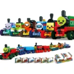 Pack Of 01 - Cartoon Train DIY Building Block Toy | Cartoon Train Block Set F