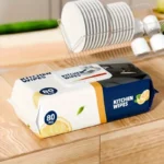 Kitchen Wipes – Pack of 80 Pieces, Multipurpose Cleaning Wipes for Home and Kitchen Use -Soft and durable material for effective cleaning - Image 2