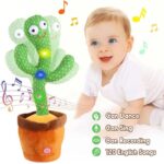 Rechargeable Cute Dancing Cactus Toy for Kids | Talking Dancing Shaking & Talk Back with Lights | Happy Birthday Gift (With Box) - Image 2