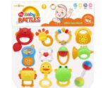 My Baby Rattles Set Newborn Hand Bells Baby Toys 0-12 Months ( Random Color ) - Pack of 12 - Image 4